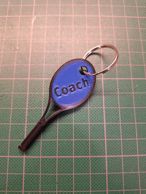 Móc khóa vợt tennis (Tennis Racquet Keychain) - Image 1