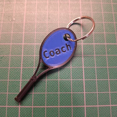 Móc khóa vợt tennis (Tennis Racquet Keychain)