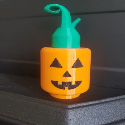 Bí Ngô Jack O’ Lantern Khổng Lồ Phong Cách Lego