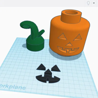 Bí Ngô Jack O’ Lantern Khổng Lồ Phong Cách Lego