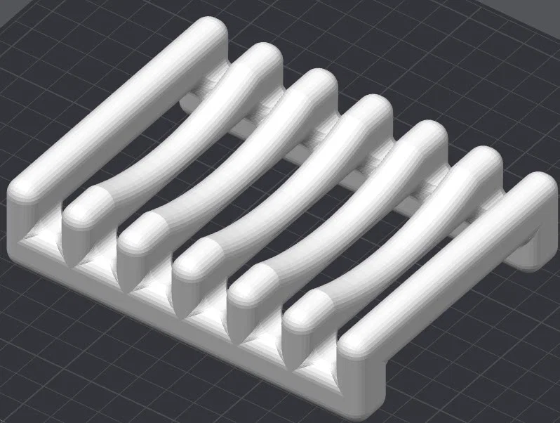 Khay đựng xà phòng in 3D thiết kế bo viền khô ráo sạch sẽ - Image 1