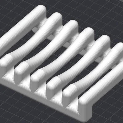 Khay đựng xà phòng in 3D thiết kế bo viền khô ráo sạch sẽ