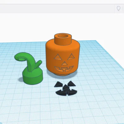 Bí Ngô Jack O Lantern Lấy Cảm Hứng Lego