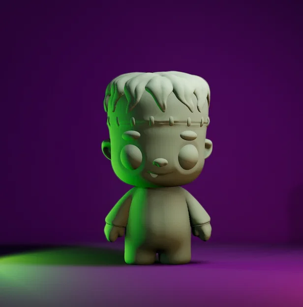 Mô hình 3D Baby Frankenstein dễ thương trang trí Halloween - Image 2