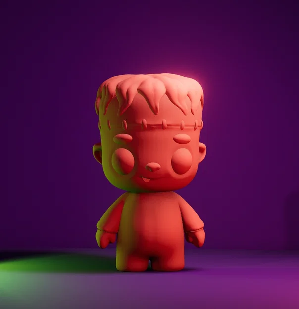 Mô hình 3D Baby Frankenstein dễ thương trang trí Halloween - Image 4