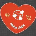 Mô hình trái tim trang trí Meine Liebe in 3D đầy lãng mạn - Thumbnail 1