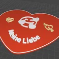 Mô hình trái tim trang trí Meine Liebe in 3D đầy lãng mạn - Thumbnail 2