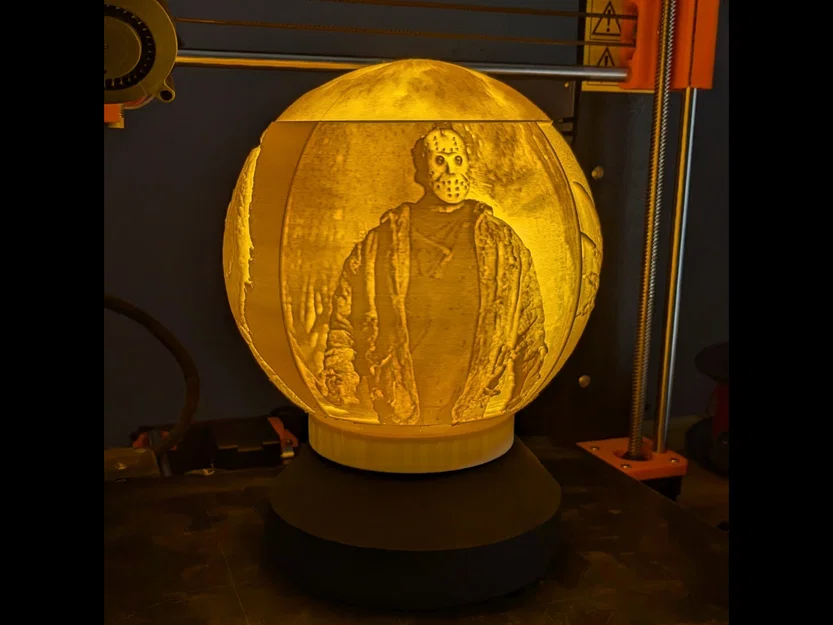 Quả Cầu Lithophane Phim Kinh Dị (Horror Movie Lithophane Globe) - Image 2