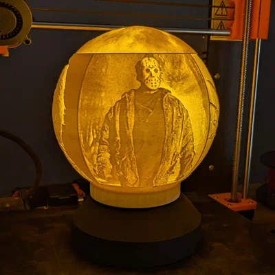 Quả Cầu Lithophane Phim Kinh Dị (Horror Movie Lithophane Globe)