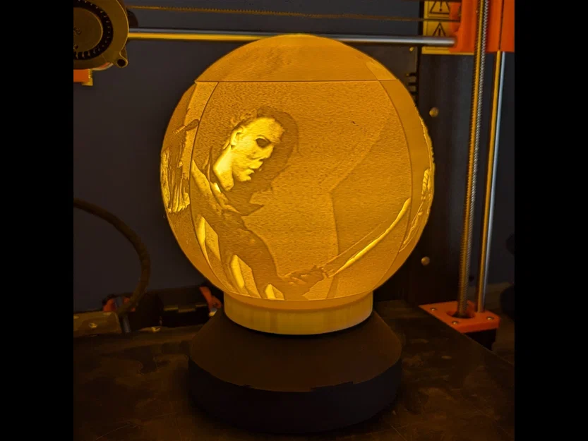 Quả Cầu Lithophane Phim Kinh Dị (Horror Movie Lithophane Globe) - Image 3