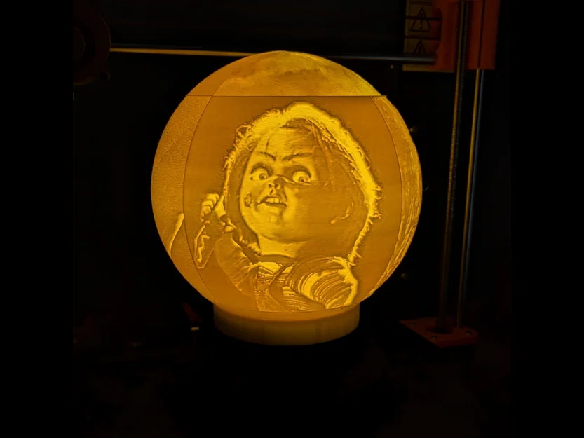 Quả Cầu Lithophane Phim Kinh Dị (Horror Movie Lithophane Globe) - Image 4