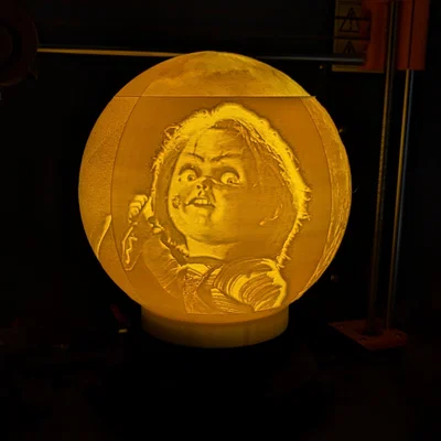 Quả Cầu Lithophane Phim Kinh Dị (Horror Movie Lithophane Globe)