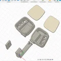 Gương kèm xi-nhan 1:10 RC SCX (Spiegel mit Blinker) - Thumbnail 3