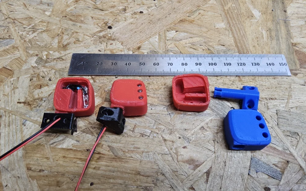Gương kèm xi-nhan 1:10 RC SCX (Spiegel mit Blinker) - Image 8
