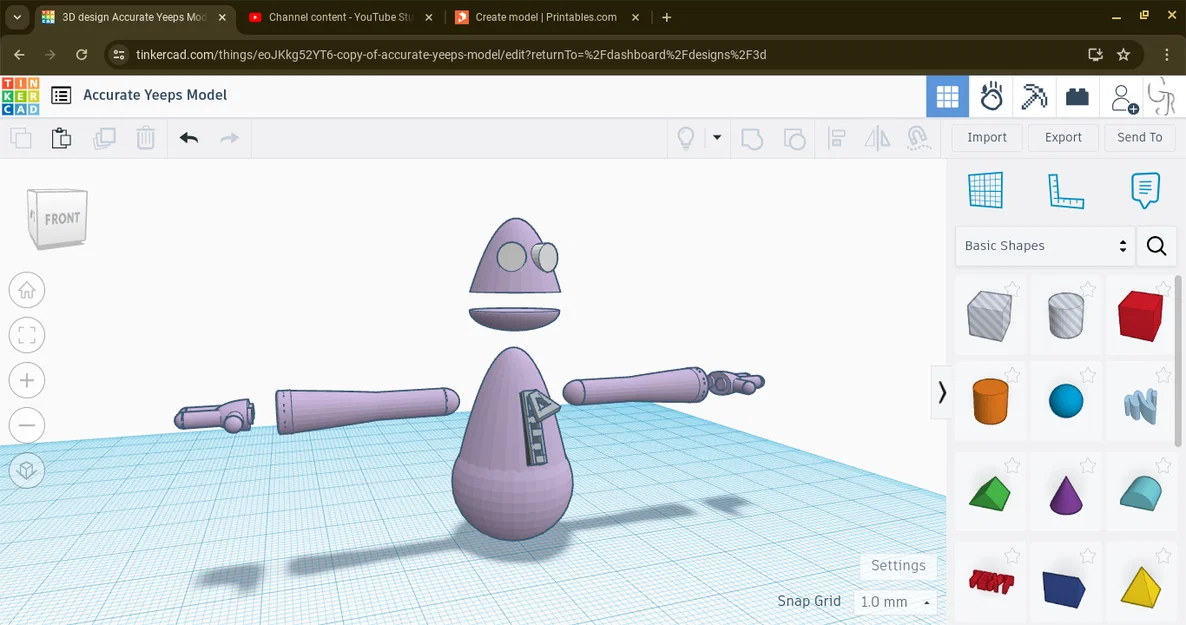 Mô hình nhân vật Yeeps 3D - Bản thiết kế sưu tầm cực chất - Image 1