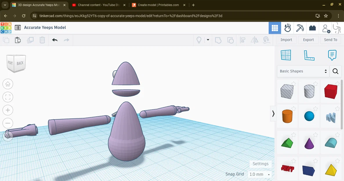 Mô hình nhân vật Yeeps 3D - Bản thiết kế sưu tầm cực chất - Image 2