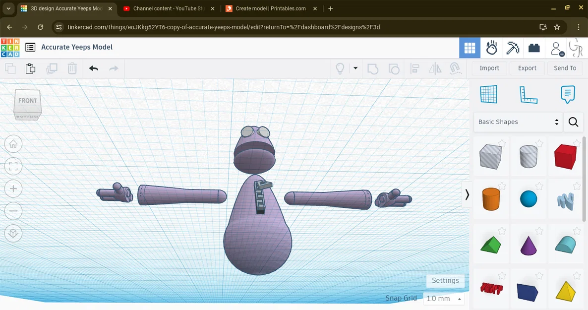 Mô hình nhân vật Yeeps 3D - Bản thiết kế sưu tầm cực chất - Image 4