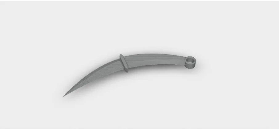 Mô hình dao Karambit 3D thiết kế sắc sảo - File in STL chất lượng - Image 1