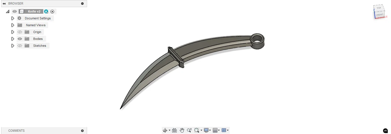 Mô hình dao Karambit 3D thiết kế sắc sảo - File in STL chất lượng - Image 2