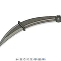 Mô hình dao Karambit 3D thiết kế sắc sảo - File in STL chất lượng - Thumbnail 2