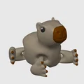 Mô hình 3D Capybara cử động linh hoạt - Đồ chơi Fidget dễ thương - Thumbnail 2