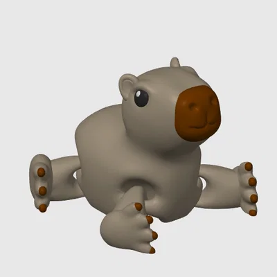 Mô hình 3D Capybara cử động linh hoạt - Đồ chơi Fidget dễ thương