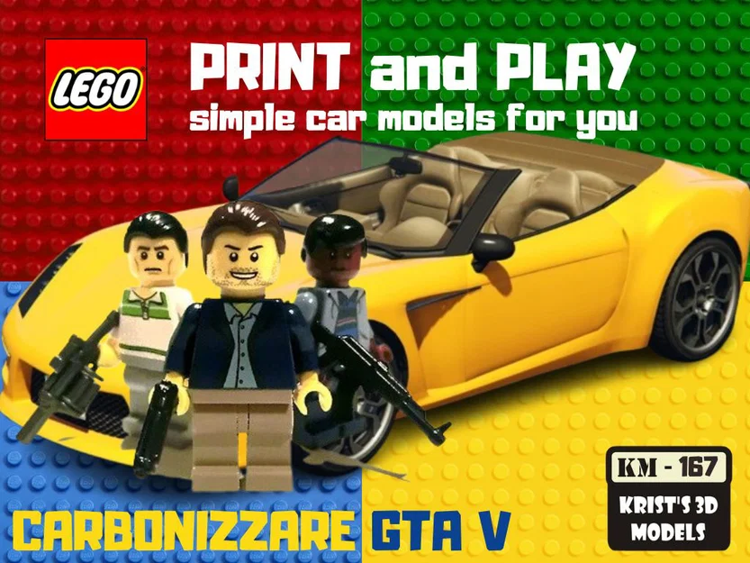 Mô hình xe LEGO Carbonizzare GTA V in 3D độc đáo - Image 1