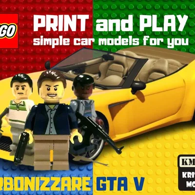 Mô hình xe LEGO Carbonizzare GTA V in 3D độc đáo