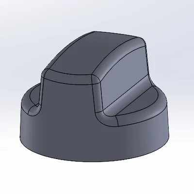 Mẫu núm vặn điều khiển máy hút mùi Wolf (Wolf Range Hood Knob) in 3D