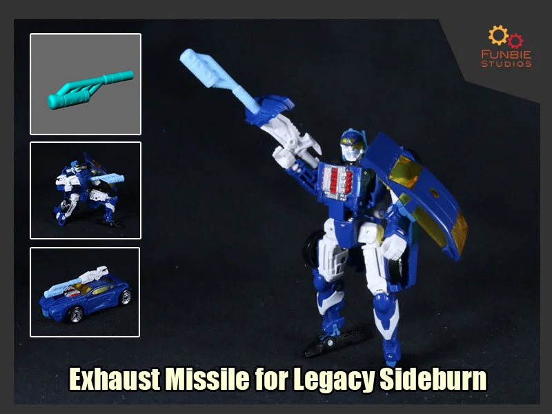 Exhaust Missile cho Transformers Legacy Sideburn - Image 1