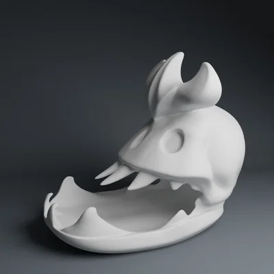 Tô Đựng Kẹo Đầu Lâu Cách Điệu (Stylized Skull Sweet Bowl)