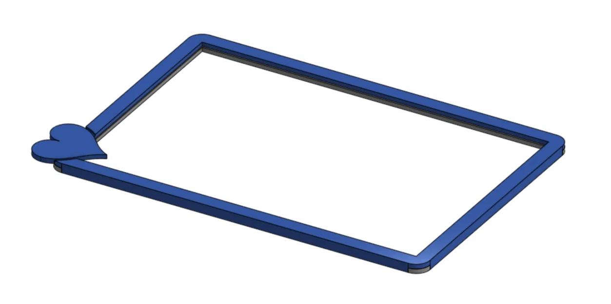 Khung ảnh hình trái tim 6x4 (Heart Picture Frame) - In 3D cực đẹp - Image 1