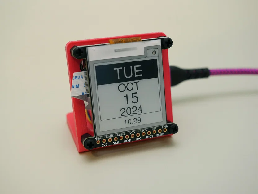Chân đế 3D cho màn hình eInk 1.54 inch và bộ QT Py - Image 1