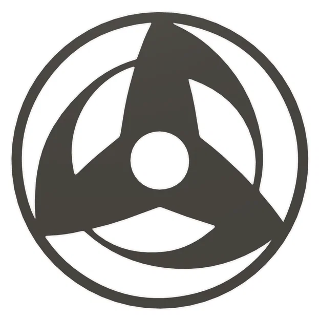 Mô hình trang trí tường Sharingan từ Naruto (In 3D file STL) - Image 1