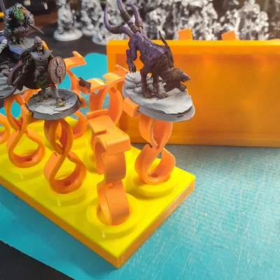 Đế giữ mô hình Miniature Painting Handle 8 vị trí in 3D tiện lợi