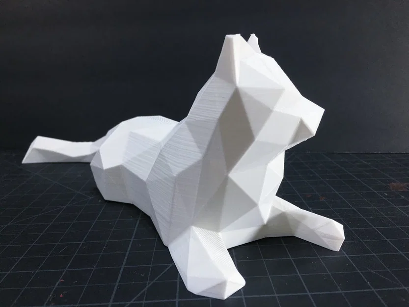 Mô hình mèo Low Poly trang trí bàn làm việc cực chất - Image 3