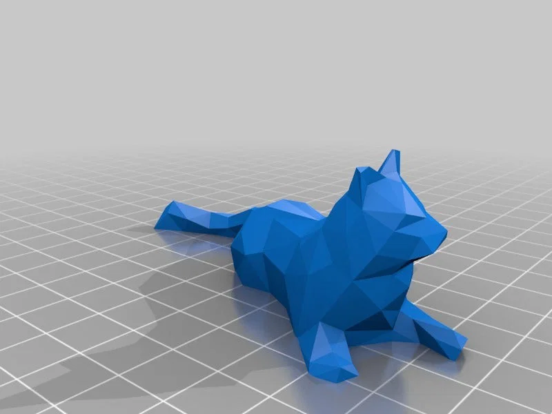Mô hình mèo Low Poly trang trí bàn làm việc cực chất - Image 4