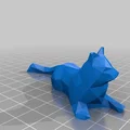 Mô hình mèo Low Poly trang trí bàn làm việc cực chất - Thumbnail 4