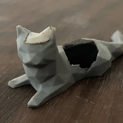 Mô hình Mèo Đa Sắc (Multi Color Cat) Phong Cách Lowpoly Độc Đáo