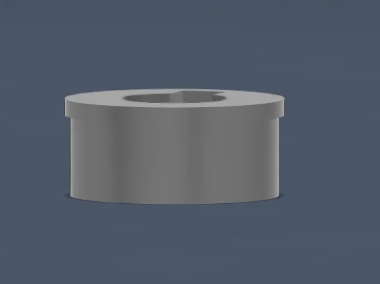 Nút chặn gắn tường dạng lỗ khóa (KeyHole Mounting Plug) 3D - Image 1