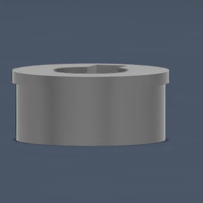 Nút chặn gắn tường dạng lỗ khóa (KeyHole Mounting Plug) 3D