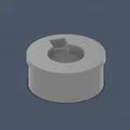 Nút chặn gắn tường dạng lỗ khóa (KeyHole Mounting Plug) 3D - Thumbnail 2