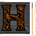 Mô hình trang trí chữ H nghệ thuật - Crazy Alphabet 20cm - Thumbnail 14
