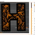 Mô hình trang trí chữ H nghệ thuật - Crazy Alphabet 20cm - Thumbnail 15