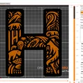 Mô hình trang trí chữ H nghệ thuật - Crazy Alphabet 20cm - Thumbnail 16