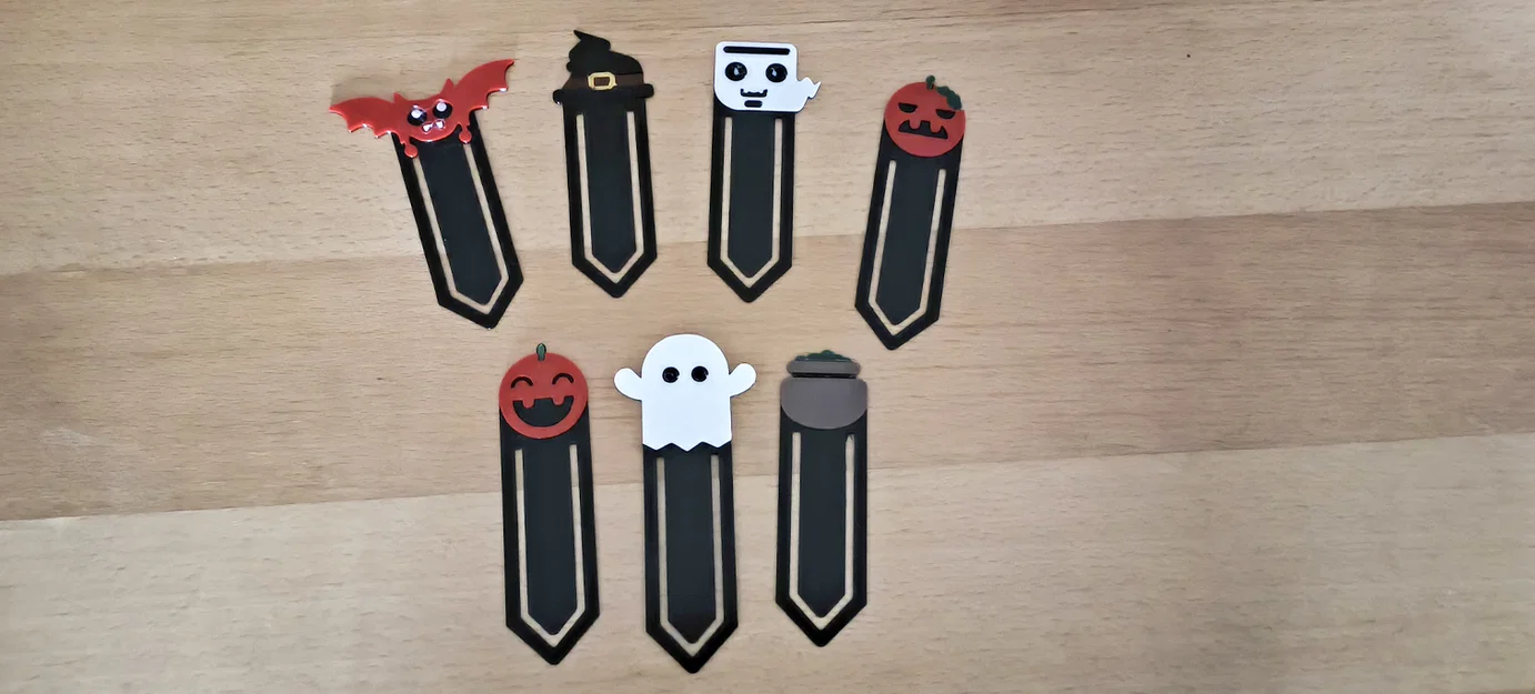 Bộ Bookmark Halloween – Mẫu Vui Nhộn & Rùng Rợn Cho Mọi Lứa Tuổi - Image 2