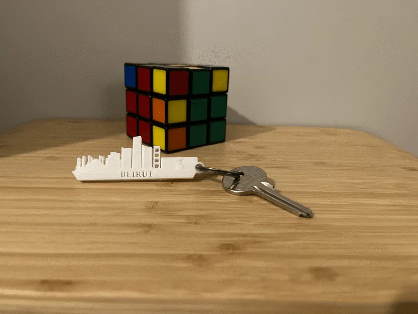 Móc khóa Skyline Thành Phố Beirut (In 3D) - Image 1