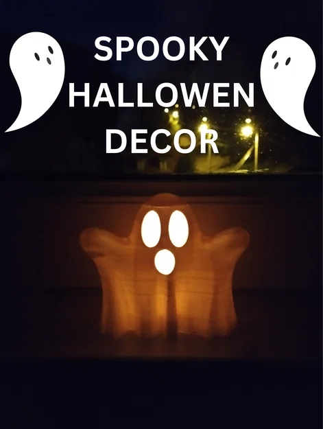 Mô hình ma in 3D trang trí Halloween phát sáng dễ thương - Image 1