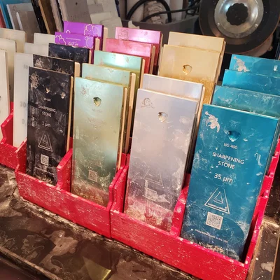 Khay sắp xếp đá mài (Sharpening stone organizer)