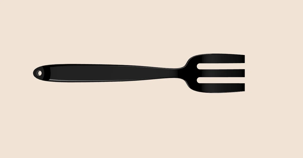 Mẫu nĩa ăn cơm (Simple Kitchen Fork) in 3D tiện lợi và tinh tế - Image 3